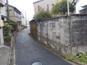 愛知県名古屋市のブロック塀撤去施工前
